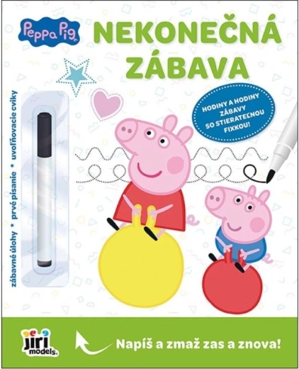 Distracție nesfârșită – caiet creativ ștergabil Peppa Pig