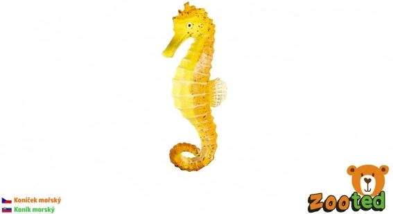 Căluț de mare zooted din plastic 8 cm în săculeț