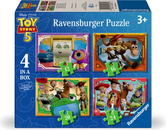 Puzzle Ravensburger Toy Story: Povestea jucăriilor – 4 în 1 (12–24 piese)