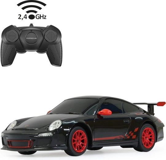 Mașină Porsche GT3 RS cu telecomandă 1:24, neagră