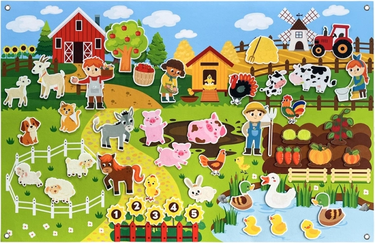 2Kids Toys perete de joacă interactiv – fermă