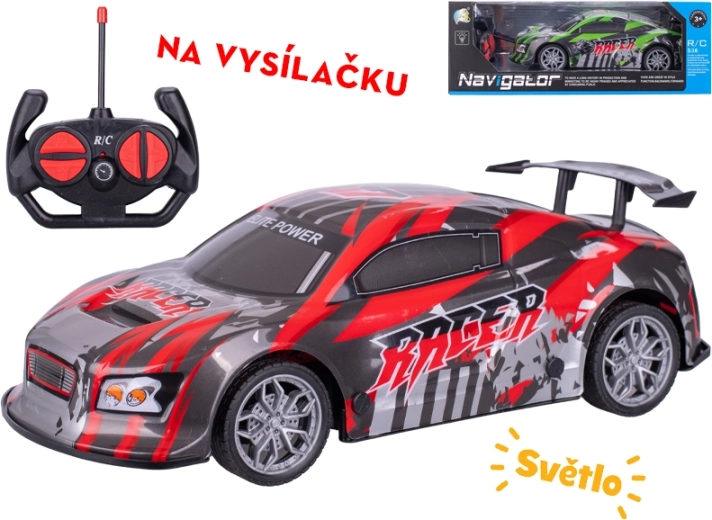 Mașină RC de curse 26 cm cu control complet și lumini