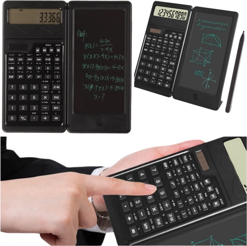 Calculator științific cu alimentare solară și bloc LCD