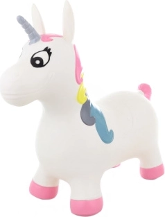 Hopa-roza unicorn pentru copii cu pompiță