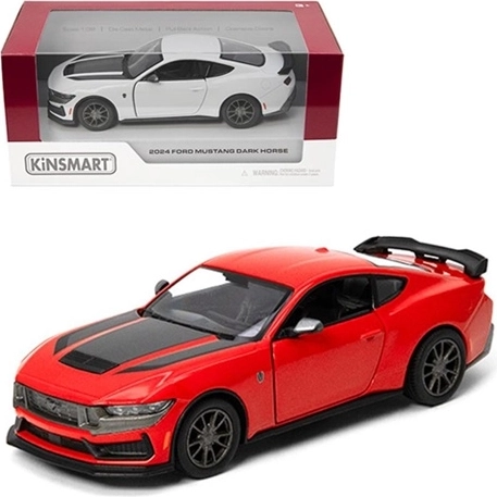 Kinsmart Ford Mustang Dark Horse 2024 model metalic la scara 1:38 - 1 bucată