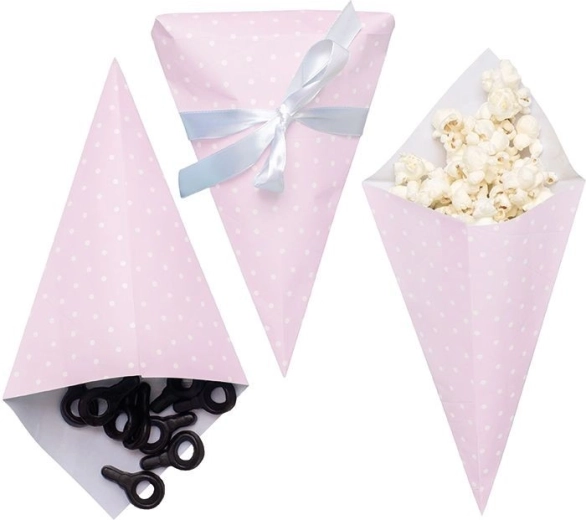 JaBaDaBaDo cornete pentru dulciuri roz - 6 buc