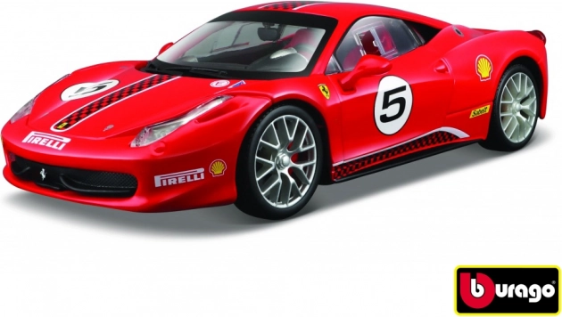 Model automobil Ferrari 458 Challenge roșu 1:24 Bburago