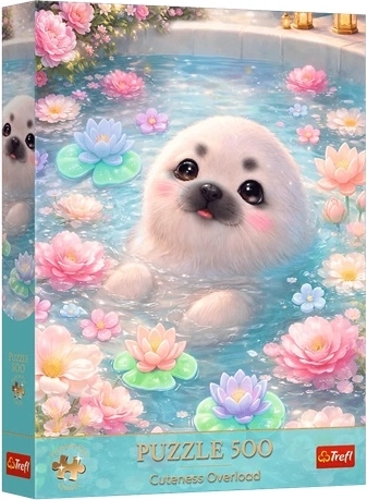 Puzzle Premium Plus Cuteness Overload Sladká tuleň - 500 de piese