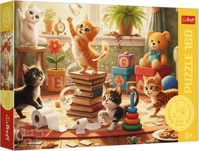 Puzzle Trefl „Pozne de pisici” 160 de piese