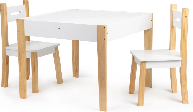 Set masă și două scaune pentru copii ECOTOYS