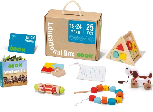 tooky toy montessori box xxl 6în1 set educativ 19–24 luni