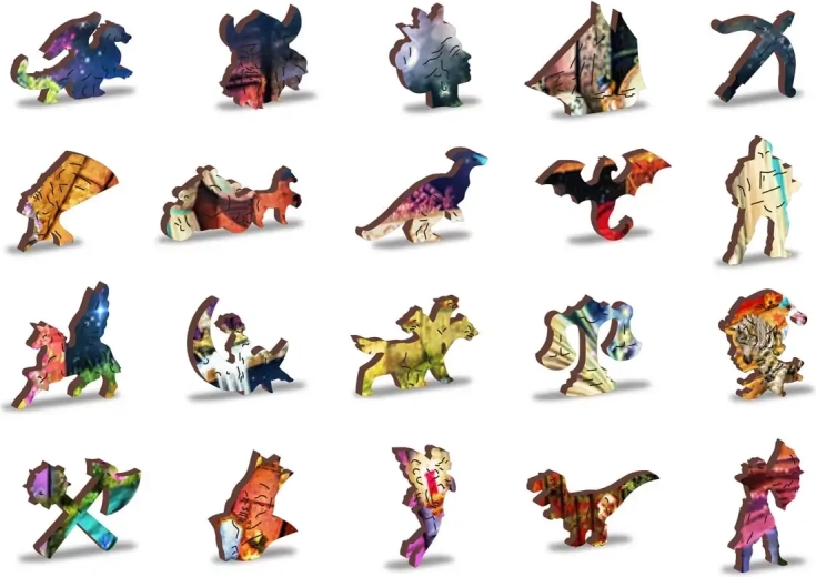 Piese din lemn unice cu forme fanteziste