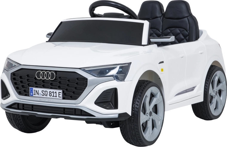 Mașinuță electrică Audi SQ8 pentru copii cu telecomandă, albă