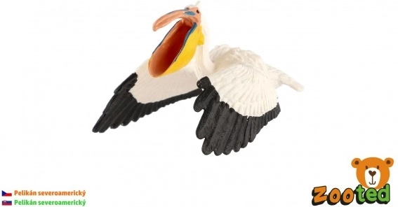 Figurină din plastic pelican – model realist de pelican nord‑american 9 cm
