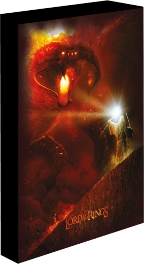 Tablou LED iluminat Stăpânul Inelelor – Balrog 30 × 40 cm