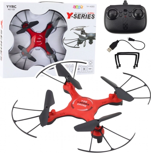 Dron cu efecte LED roșu