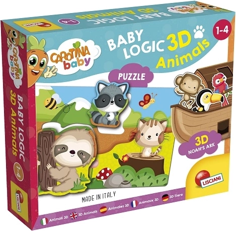 Lisciani Carotina Baby logic 3D animale