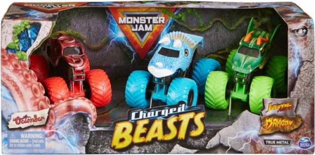 Vehicul Monster Jam 1/64 set de 3