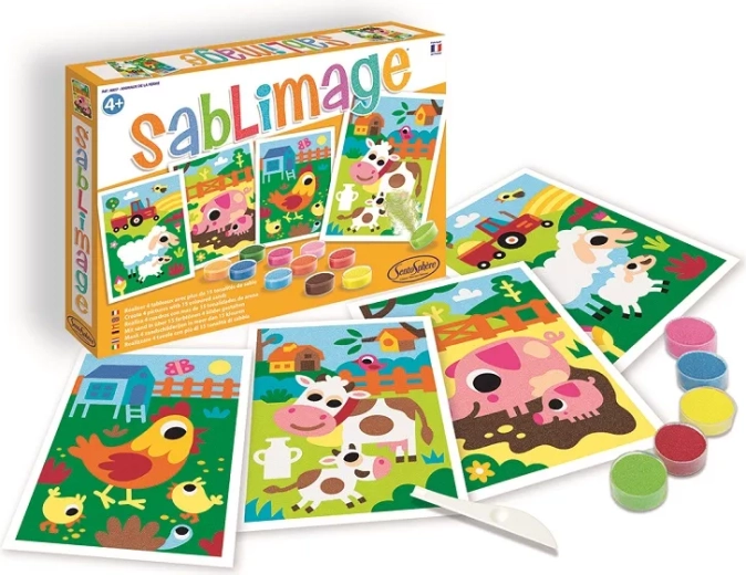 Sentosphere Sablimage mini imagini cu nisip – animale de la fermă