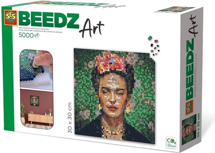 SES Beedz Art mărgele de călcat Frida Kahlo (30 × 30 cm)