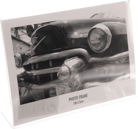 Ramă foto transparentă 18 × 13 cm