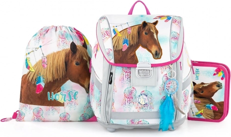 Set școlar 3 piese OXYBAG Premium Light – cal Romantic