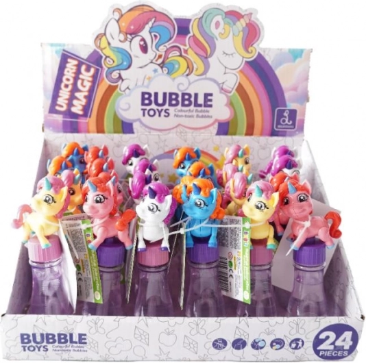 Baloane de săpun cu unicorn 2 în 1 – bule și jucărie detașabilă