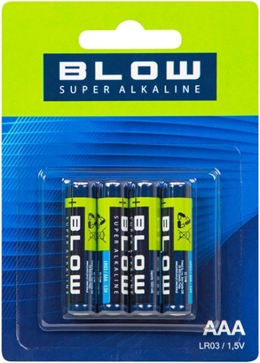 Baterii super alcaline BLOW AAA (LR3) 4 buc