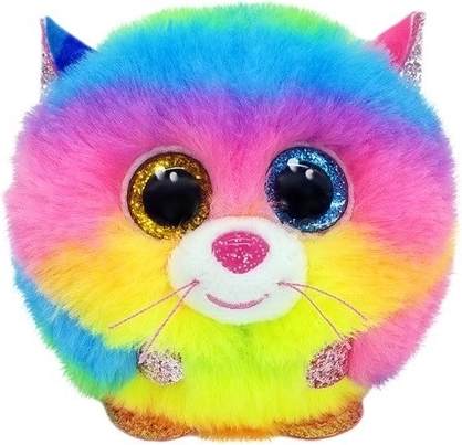Jucărie de pluș Ty Puffies pisică Gizmo curcubeu 8 cm