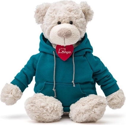 Woodyland ursuleț de pluș Spencer în hanorac albastru 36 cm