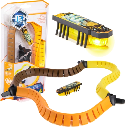 Hexbug Nano Flash set de start cu gândac luminos și pistă flexibilă