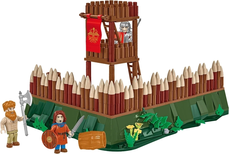 Turn de pază detaliat cu palisadă