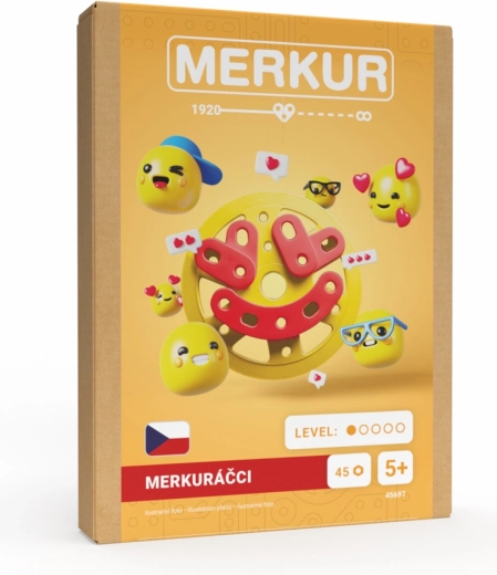 Merkur Mini Emoji Merkur – set de construcție, 45 piese