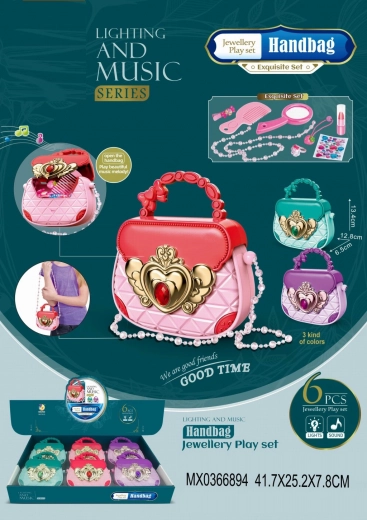 Set de joacă: poșetă cu accesorii pentru micile cochete