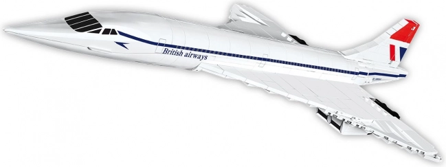 Set de construcție COBI Concorde G‑BBDG în culorile BRITISH AIRWAYS