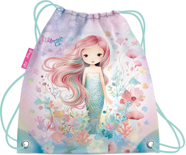 Săculeț școlar pentru încălțăminte Mermaid (sirena) - 1 bucată
