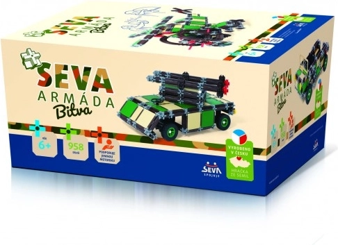 Set de construcție SEVA Armată – bătălie, 958 piese