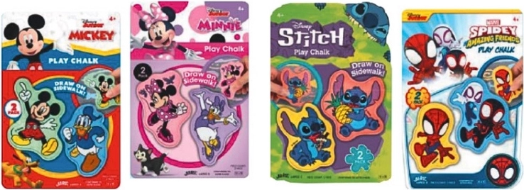 John – cretă 2D cu motiv Spidey, Stitch, Mickey sau Minnie