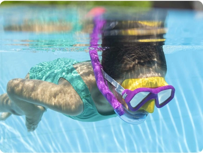 Snorkel ergonomic cu capac împotriva apei