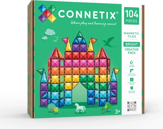 Bright Creative Pack set de construcție magnetică cu 104 piese