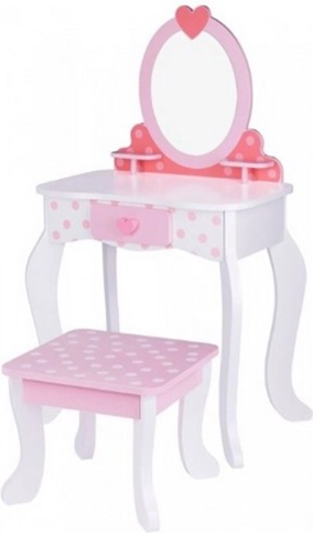 Masă de toaletă pentru copii Tooky Toy cu scăunel