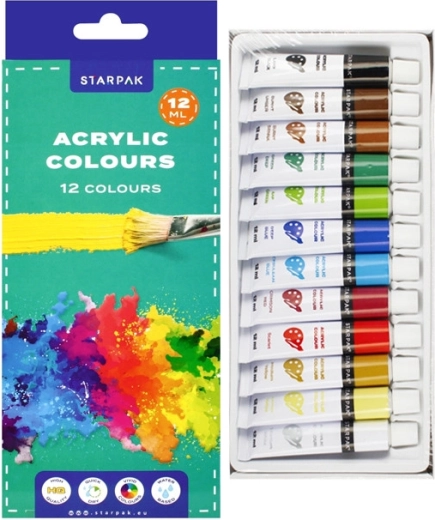 Set de culori acrilice 12×12 ml