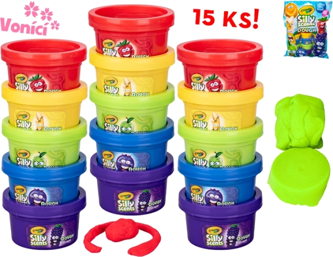 Crayola plastilină modelatoare cu aromă de fructe – set de 15 recipiente
