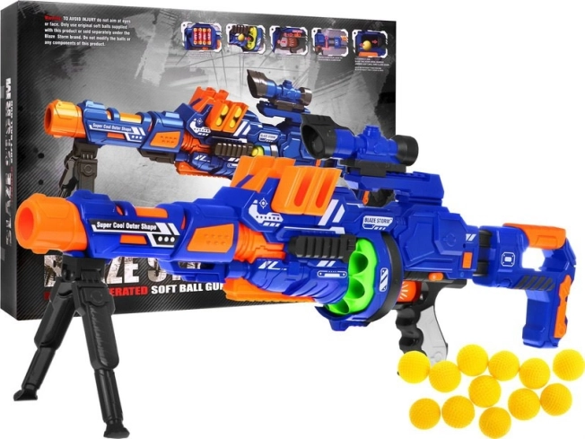 pușcă modulară pentru copii blaze storm 8+ cu bile din spumă și accesorii