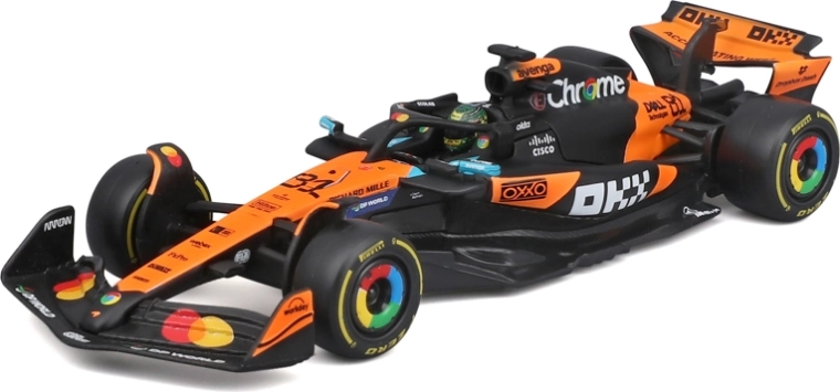 Model Bburago F1 McLaren MCL39 (2025) Oscar Piastri #81 1:43 în cutie acrilică