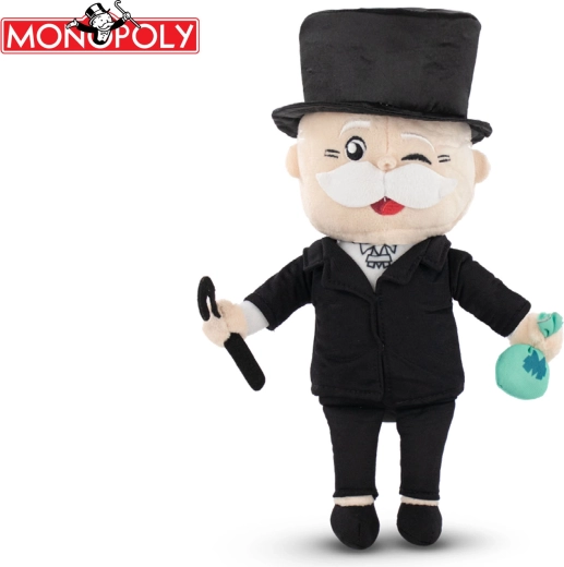 Monopoly Mr. Monopoly pluș 31 cm (de la naștere)