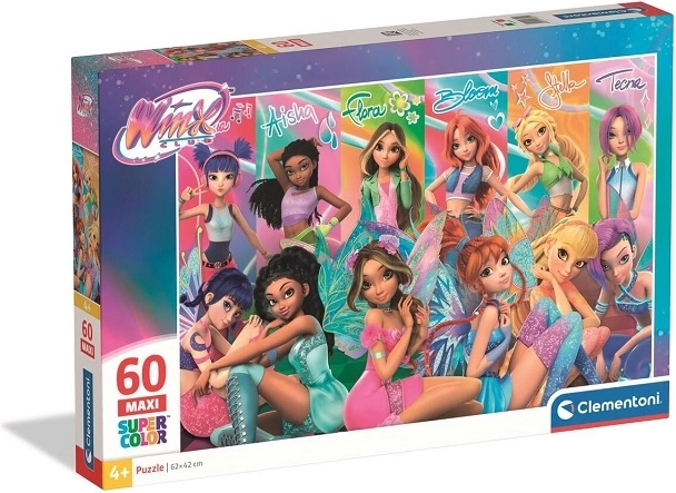 Puzzle Clementoni SuperColor Maxi Winx Club 60 de piese