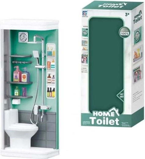 Set de mobilier de baie pentru păpuși cu efecte