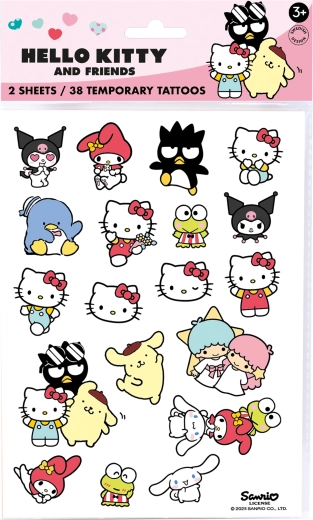 Hello Kitty tatuaje temporare pentru copii, lavabile (38 buc.)