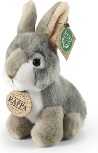 Rappa iepuraș de pluș gri, așezat, Eco-Friendly, 16 cm